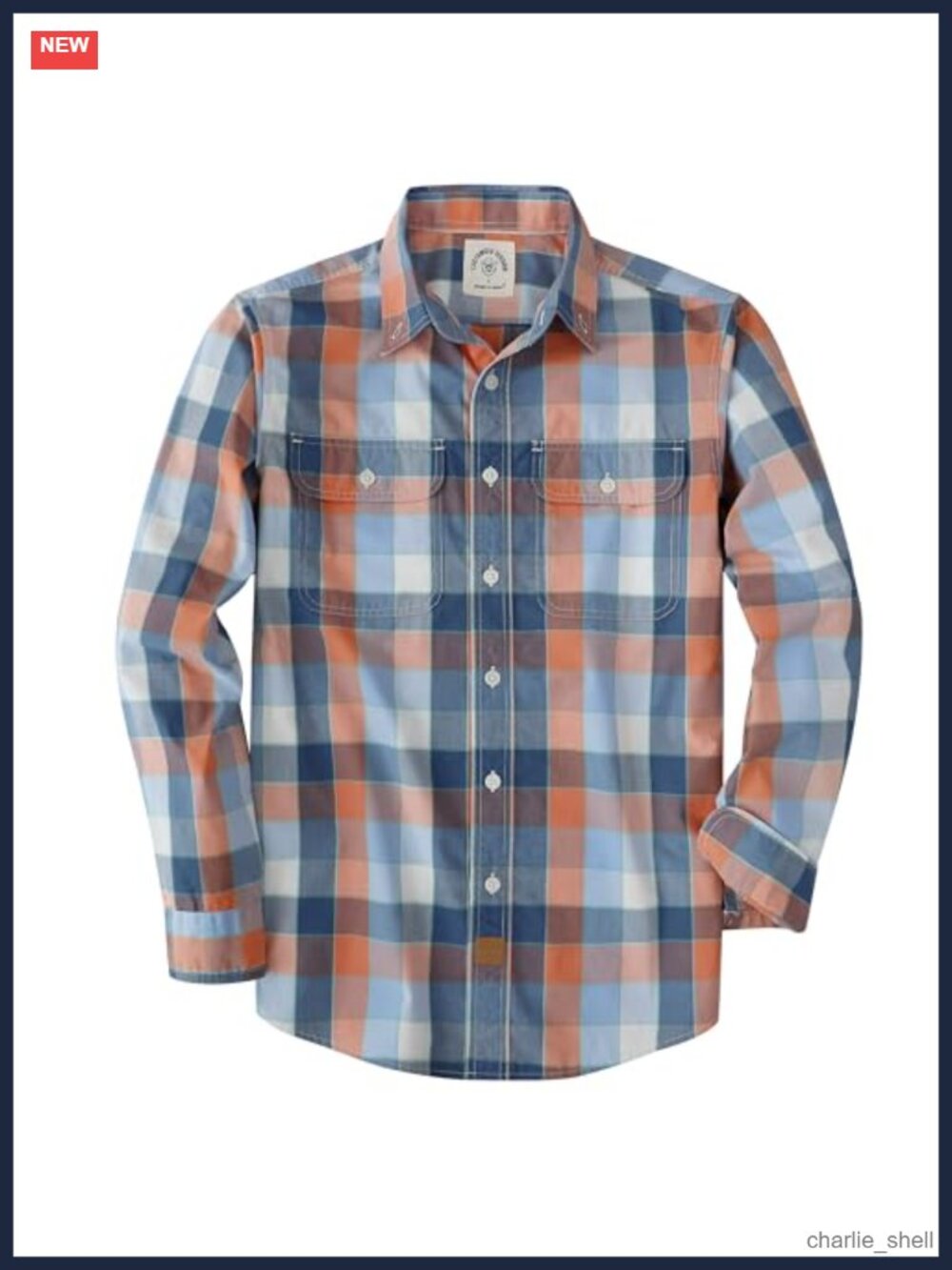 Men's Long Sleeve Western Plaid Button Down Shirt Casual